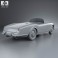 Lancia Aurelia GT convertible 1954 3d model