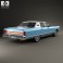 Lincoln Continental sedan 1975 3d model