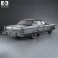 Lincoln Continental sedan 1975 3d model