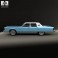 Lincoln Continental sedan 1975 3d model