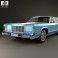 Lincoln Continental sedan 1975 3d model