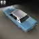 Lincoln Continental sedan 1975 3d model