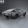 Maserati Khamsin 1977 3d model