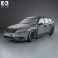 Saab 9-3 Sport Combi 2008 3d model