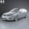 Saab 9-3 Sport Combi 2008 3d model