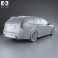 Saab 9-3 Sport Combi 2008 3d model