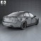 Saab 9-3 Sport Sedan 2008 3d model