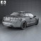 Saab 9-3 convertible 2008 3d model