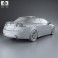 Saab 9-3 convertible 2008 3d model