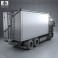 Scania R 730 Box Truck 2010 3d model