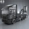 Scania R 730 Timber Truck 2010 3d model