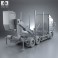 Scania R 730 Timber Truck 2010 3d model
