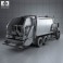 Sterling Acterra Garbage Truck 2002 3d model