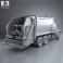 Sterling Acterra Garbage Truck 2002 3d model
