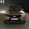 Lada XRAY 2012 3d model