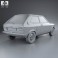 Audi 50 (Typ 86) 1974 3d model