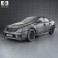 Cadillac CTS-V sedan 2009 3d model