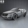Cadillac CTS sport wagon 2009 3d model