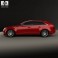 Cadillac CTS sport wagon 2009 3d model