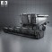 Claas Lexion 480 Combine Harvester 1996 3d model