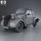 Fiat 500 Topolino 1936 3d model