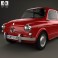 Fiat 600 D 1960 3d model