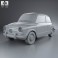 Fiat 600 D 1960 3d model