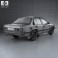 Holden Commodore with HQ interior 1980 3d model
