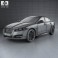 Jaguar XF with HQ interior 2012 3d model