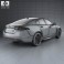 Jaguar XF with HQ interior 2012 3d model