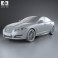 Jaguar XF with HQ interior 2012 3d model