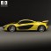 McLaren P1 with HQ interior 2014 3d model