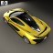 McLaren P1 with HQ interior 2014 3d model