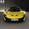 McLaren P1 with HQ interior 2014 3d model