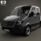 Mercedes-Benz Sprinter Drop Side Double Cab 2013 3d model