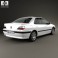 Peugeot 406 sedan 1995 3d model