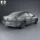 Peugeot 406 sedan 1995 3d model