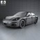 Porsche Panamera 2014 3d model