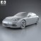 Porsche Panamera 2014 3d model