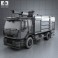 Renault Premium Lander Fire Truck 2011 3d model