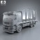 Renault Premium Lander Logging Truck 2006 3d model