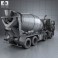 Renault Premium Lander Mixer Truck 2006 3d model