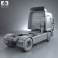 Renault Premium Route Tractor Truck 2006 3d model