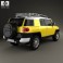 Toyota FJ Cruiser with HQ interior 2010 3d model