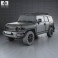 Toyota FJ Cruiser with HQ interior 2010 3d model