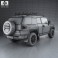 Toyota FJ Cruiser with HQ interior 2010 3d model
