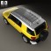 Toyota FJ Cruiser with HQ interior 2010 3d model