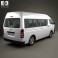 Toyota HiAce Super Long Wheel Base with HQ interior 2012 3d model