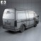 Toyota HiAce Super Long Wheel Base with HQ interior 2012 3d model