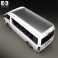 Toyota HiAce Super Long Wheel Base with HQ interior 2012 3d model